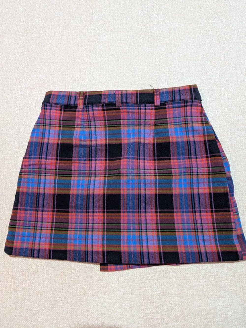 Urban Outfitters Plaid Pleated Wrap Skort Size L - Picture 3 of 7